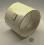 Genova 70130 Coupling Nos Ivory Pvc-1120 3" Slip Hub X 3-3/16" Oal. Fixed Price $4.56.