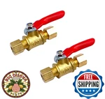2pcs 1/4 Compression Shut Off Valves Brass Mini Ball Valve Water Line Connection. Fixed Price $24.69.