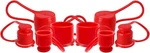 Dust Caps Plugs For 1/2" Flat Face Hydraulic Quick 0.5 Inch, Red, Silver. Fixed Price $23.23.