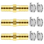 Da By 3 Pcs 3/8"(10mm) Barb Splicer Mender Hose 3/8"(10mm),. Fixed Price $10.52.