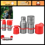 1/2" Npt Skid Steer Hydraulic Quick Connect Couplers W/dust Caps - Flat Face Cou. Fixed Price $67.99.