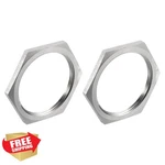 Uxcell 2pcs 2" Npt 304 Stainless Steel Hex Locknut Pipe Fitting. Fixed Price $52.99.