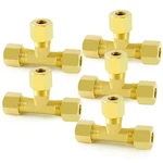 Chillwaves Brass Tee Compression Tube 1/8" Od X Od, Yellow. Fixed Price $23.99.