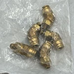 Parker Brass Dot Air Brake 90 Degree Elbow 6 Tb X -2 Mnpt Push Connect 5 Pk. Fixed Price $16.37.