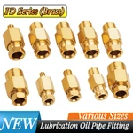 Auto Lube Grease Male Lubrication Brass Oil Pipe Fitting 4/6/8mm Tube Compressio. Fixed Price $7.49.