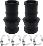 2pcs Camlock Fittings Poly Plastic E-100 1" Type E Standard Couplings Cam Lock F. Fixed Price $24.94.