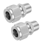 2 Pack 3/8 Od X Npt Male 304 Stainless Steel Compression Adapter Fitting. Fixed Price $17.77.