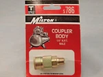 S786 Milton Body Male T-style 1/4 Npt Coupler. Fixed Price $12.04.