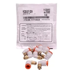 Lot Of 10 Smc Kq2l07-32a One-touch Union Elbow Fitting, 1/4in Tube X #10-32unf. Fixed Price $30.00.