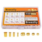 Breezliy 150pcs Tube Od 1/4" 5/16" 3/8" 1/2") Brass Compression Sleeves Ferru.... Fixed Price $24.29.
