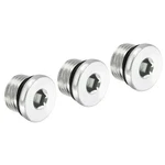 Patikil 9/16-18unf Internal Hex Head Pipe Fitting Plug, 3 9/16-18unf, Silver. Fixed Price $13.63.