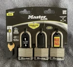 New Master Lock 1sstrilf 3-pack Stainless Steel Padlocks 1.5" Shackle/shank. Fixed Price $20.00.