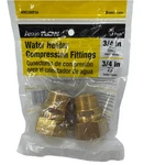Apollo Flow Water Heater Compression Fittings 3/4 In Brass 2 Pack E. Fixed Price $7.16.
