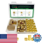 Japtend 55pcs 3/8 Brass Compression Sleeves Ferrules Inserts Nuts Fittings. Fixed Price $16.88.