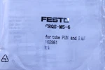 Festo Crqs-m5-6 (162861) Stainless Steel Push In Fitting. Fixed Price $35.40.