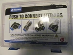 Tailonz 1/4" / 6 Mm Push To Connect Fittings 40 Pc Kit. Fixed Price $15.95.