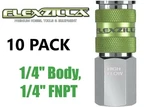 10 Legacy Flexzilla Pro High Flow Air Hose Quick Coupler's 1/4" Fnpt A53416fz. Fixed Price $59.99.