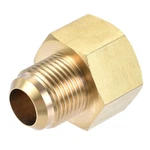 Brass Pipe Fitting, Sae 45 Grade 1/2" Flare Male 5/8" Female Thread. Fixed Price $10.20.
