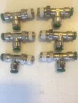 Parker 1/4" Tube X 1/8 Mnpt Swivel Run Tee 6pack, W171plp-4-2. Fixed Price $20.95.