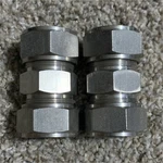 Hoke Gyrolok(16u316) Stainless Steel 1in Union Swagelok Ref Ss-1610-6 Set Of 2. Fixed Price $45.00.
