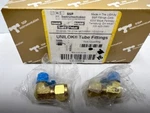 Box Of 18 - Ssp Unilok Male Elbow, 3/8 Tube Fitting X 1/4 Mnpt, Brass Ibu6me4. Fixed Price $39.95.