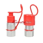 Tl53 3/4" Sae Thread Flat Face High Flow Hydraulic Quick Connect Coupler Set Cap. Fixed Price $63.90.