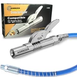 Aorrzer Grease Gun Coupler, Strong Lock On Greases 1 Pcs+hose, Silver. Fixed Price $31.49.