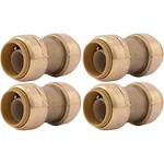 Sharkbite 3/4 Inch Coupling, Pack Of 4, Push To Connect Brass Plumbing Fitting,. Fixed Price $44.18.