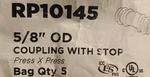 (5) Streamline Rp10145, 5/8" Od Coupling With Stop, 5pk. Fixed Price $35.00.