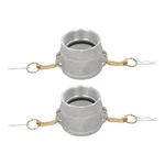 Quick-disconnect 3" Type D Aluminum Camlock Pair, Female Npt Both Sides. Fixed Price $28.67.