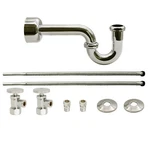 Westbrass D1538l-05 Pedestal Sink Lavatory Supply Line Kit With P-trap And Ro.... Fixed Price $120.78.