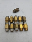 10pcs - Smc Kq2h10-g02a 10mm T X 1/4" Npt Brass Male Adapterpush To Connect 4b3. Fixed Price $24.95.