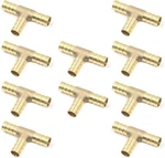 Antrader 3/8" Tee Brass Hose Barb Fitting, X Barb,. Fixed Price $14.05.