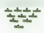 Bell Steel Flareless Metric Union Tee Compression Fitting 6mm Tube Lot Of 10. Fixed Price $48.99.