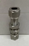 6bu-316 Stainless Steel Gyrolok Tube Fitting Bulkhead Union 3/8 In Od.. Fixed Price $9.50.