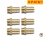 6-pack! New!! 5/16"x1/8" Brass Male Npt Barb Hose Straight Fitting 125-5a. Fixed Price $41.44.