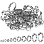 Gaohui 82 Pcs Single Ear Hose Clamps 11 Sizes 5.8-38.1mm 304 Stainless Steel. Fixed Price $15.26.