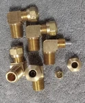 Parker 169c-4-4 Brass 90 Compression Fitting 1/4 Airline To 1/4" Male Npt 10pcs.. Fixed Price $25.99.