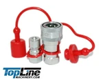 1/4 Npt Iso 7241-a Quick Disconnect Hydraulic Coupler Set Poppet Valve Tl76. Fixed Price $26.20.