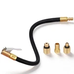 Lusofie 13.7 Inch Tire Inflator Extension Hose,tyre Pump Clip-on Air Black. Fixed Price $13.65.