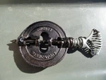 Us Military M-1941 Tent Stove Cast Iron Original Anchor Pipe Damper. Fixed Price $43.99.