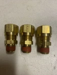 Lot Of 3,parker Xvs68nta-10-6, Brass Air Brake Nta Fittings, M Connector. Fixed Price $65.86.