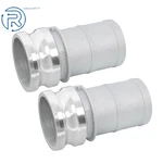 2 Type E Aluminum Global Cam Groove Hose Fitting 3" Id Barbed. Fixed Price $27.37.