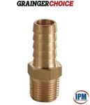 6afl4 Grainger Choice 5/8" Hose Barb X 1/2" Male Npt Brass Fitting Factory New!. Fixed Price $8.43.