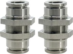 2pcs 304 Stainless Steel Bulkhead Union 3/8" X Tube Od 3/8 Od, Silver. Fixed Price $23.23.