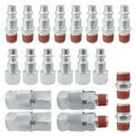 20pcs 1/4" Npt Air Hose Fittings And Plug Kit, Quick Coupler Steel C.... Fixed Price $27.37.