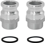 Safby 2 Pcs Aluminum Global Type F Cam And Groove Hose Fitting, Plug X Npt Male. Fixed Price $29.69.