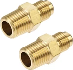 Uxcell Brass Pipe Fitting, 1/4 Sae Flare To 1/4npt Male Thread, Tubing Adapter. Fixed Price $13.45.