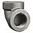 2" Cast Iron 125 Lb Threaded Straight Pipe Elbow, Fig 351. Fixed Price $44.17.