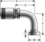 Gates, 24gsm-24fl90s Global Spiral Series Max Pressure Code 61 90 Degree (f3). Fixed Price $88.99.